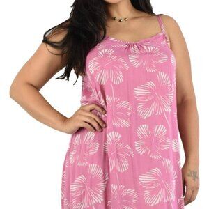 Hibiscus Pink Bali Dress | Maxi Long | One Size Fits Many